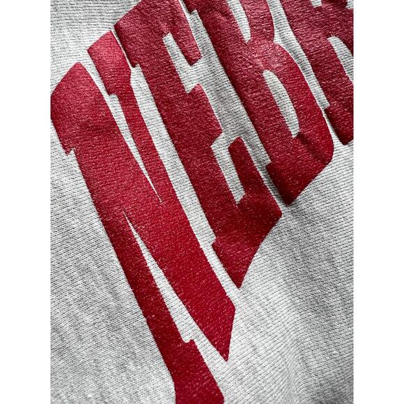Vintage 90s Nebraska Football Champion Reverse Weave Sweatshirt University USA - Picture 4 of 10